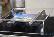 Sony flexible display foldaphone phone