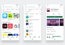 Google Play store visual refresh new design August 2019