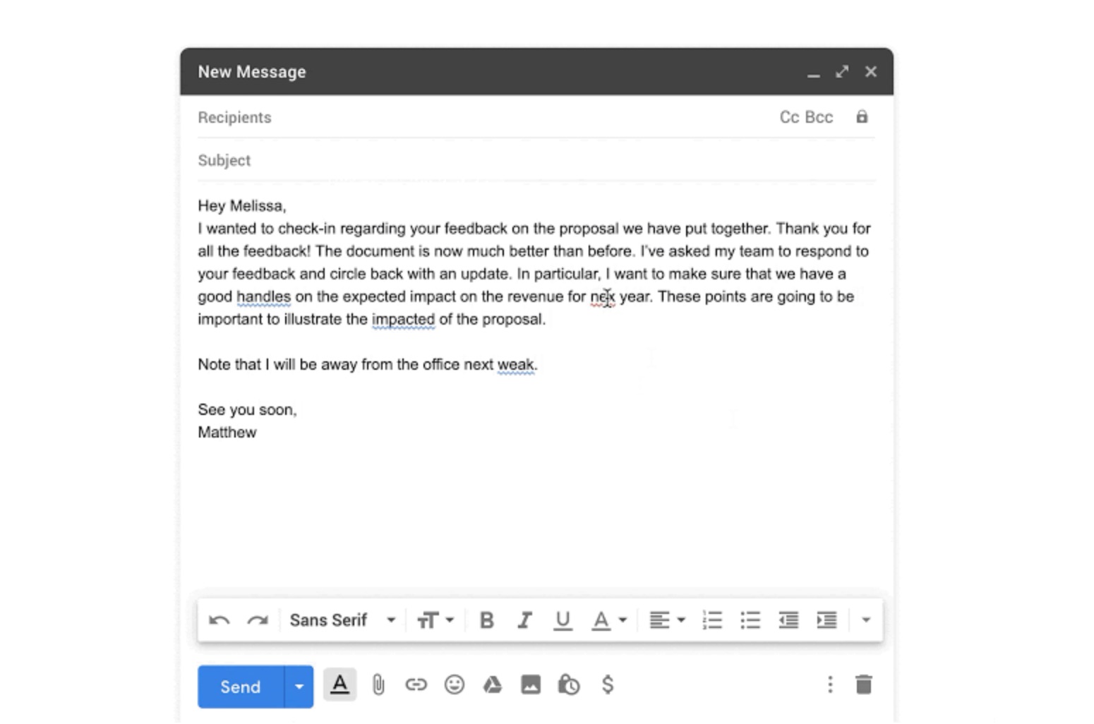 G Suite users now get auto-correct, typing suggestions in Gmail ...