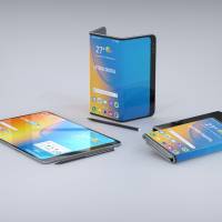 LG foldable phone with stylus support