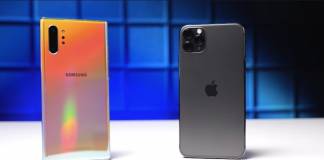 Samsung Galaxy Note 10+ vs iPhone 11 Pro Max Drop Test A