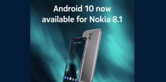 Android 10 Nokia 8.1
