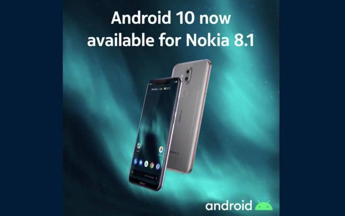 Android 10 Nokia 8.1