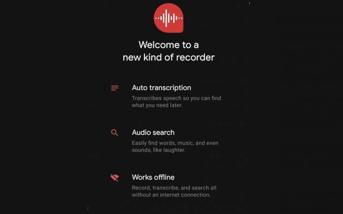 Google Voice Recorder App