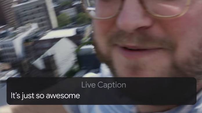 LIve Caption Feature Pixel 4 D