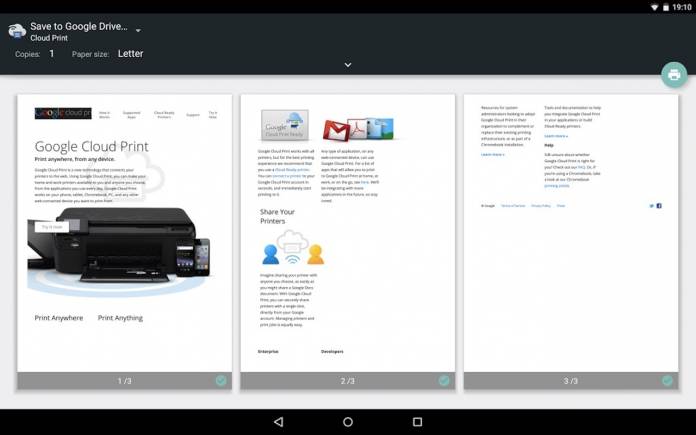 Google Print will be soon Android Community