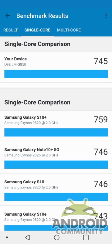 lg g8x geekbench