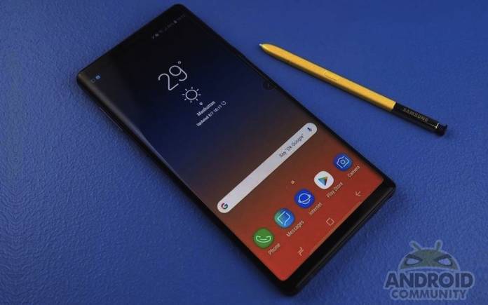 Samsung Galaxy Note 9 Galaxy S9 Android 10