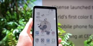 HiSense Phone Color E-ink Screen CES 2020