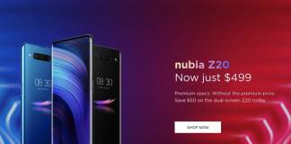 NUBIA Z20 Global Availability Lower Price
