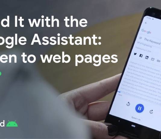 Google Assistant Web Page Reader