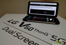 LG V60 ThinQ Dual-screen support