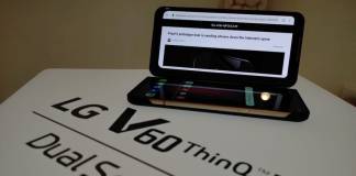 LG V60 ThinQ Dual-screen support