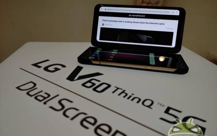 LG V60 ThinQ Dual-screen support