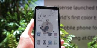 HiSense phone color e-ink technology April 13 2020