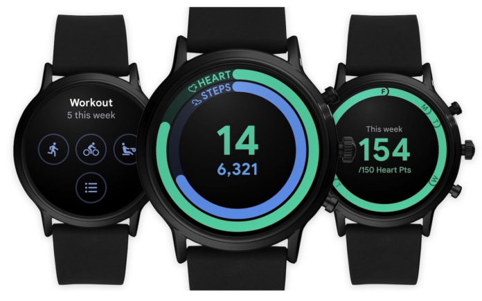 Google Fit trackers on Wear OS Galaxy Watches