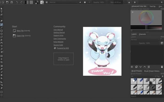 krita on android tablet