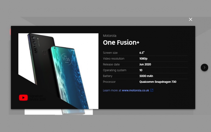 Motorola One Fusion