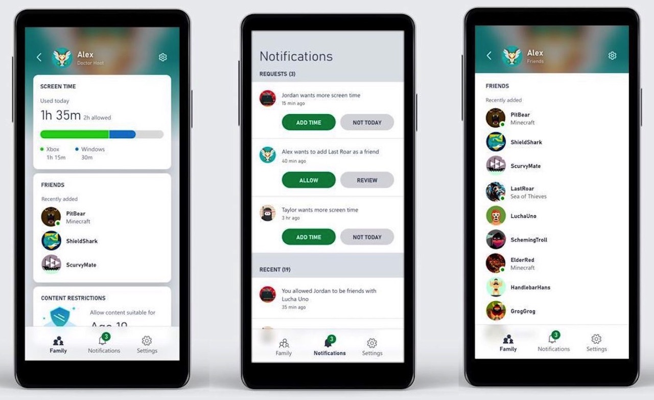 Xbox family settings