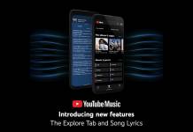 YouTube Music Explore Tab and Sony Lyrics
