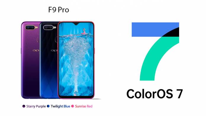 update android 10 oppo f9