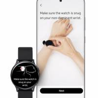 Samsung Health Monitor Application with Blood Pressure Measurement