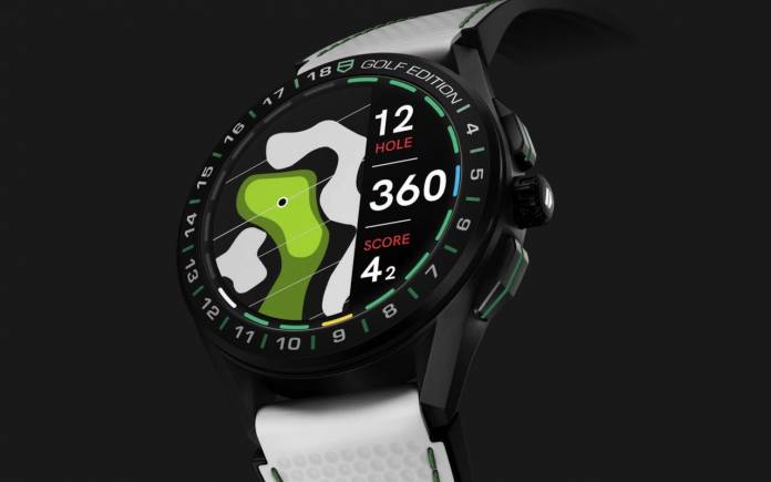 tag heuer connected modular 45 golf app