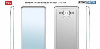 TCL Android Smartphone Under-screen Camera Patent