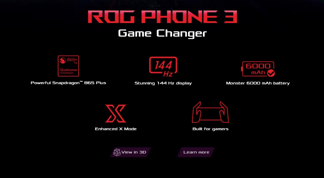 rog 3 specs