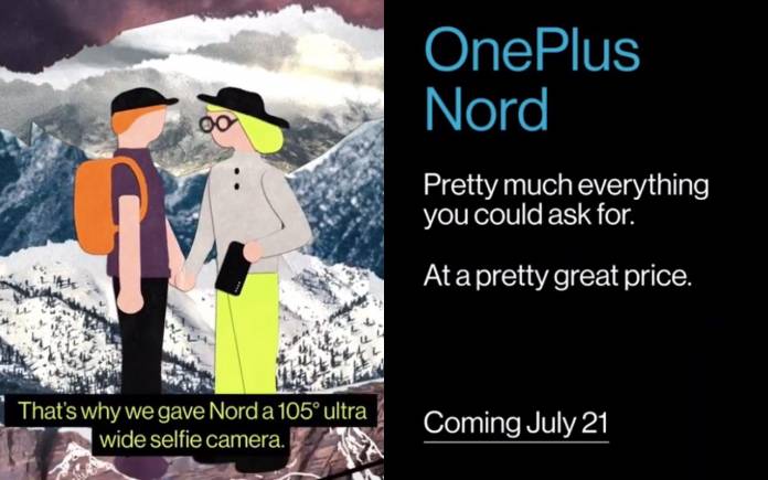 OnePlus Nord 105 Ultra Wide Selfie Camera