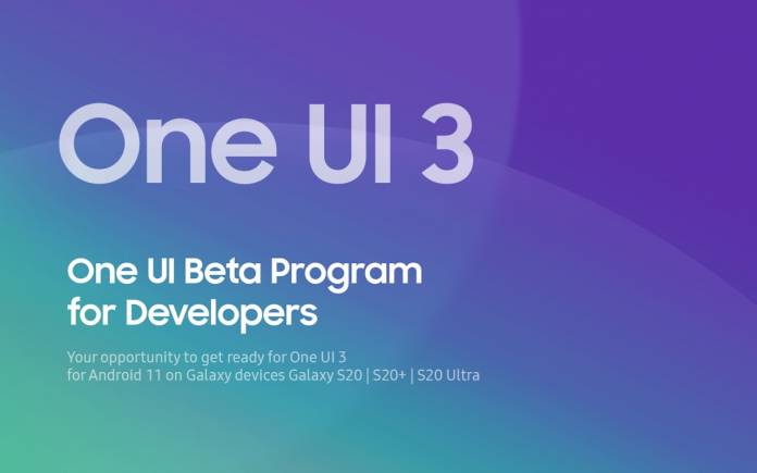 One UI 3 Beta Program for Developers