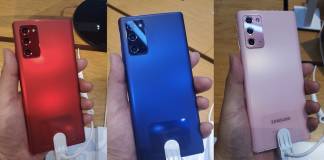 Samsung Galaxy Note 20 5G Mystic Red Blue Pink