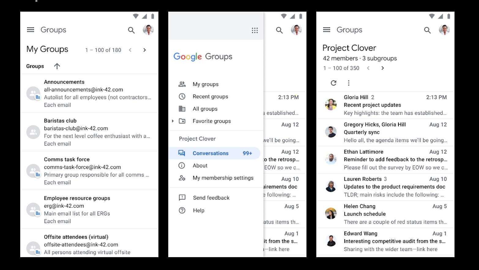 Google Workspace Updates: Improved mobile interface for new Groups