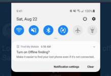 Samsung may be getting an offline Find My Mobile feature