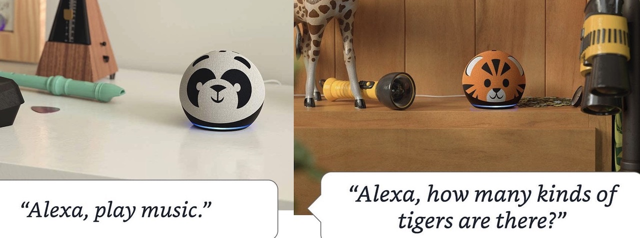 Echo Dot Kids Edition Panda Tiger