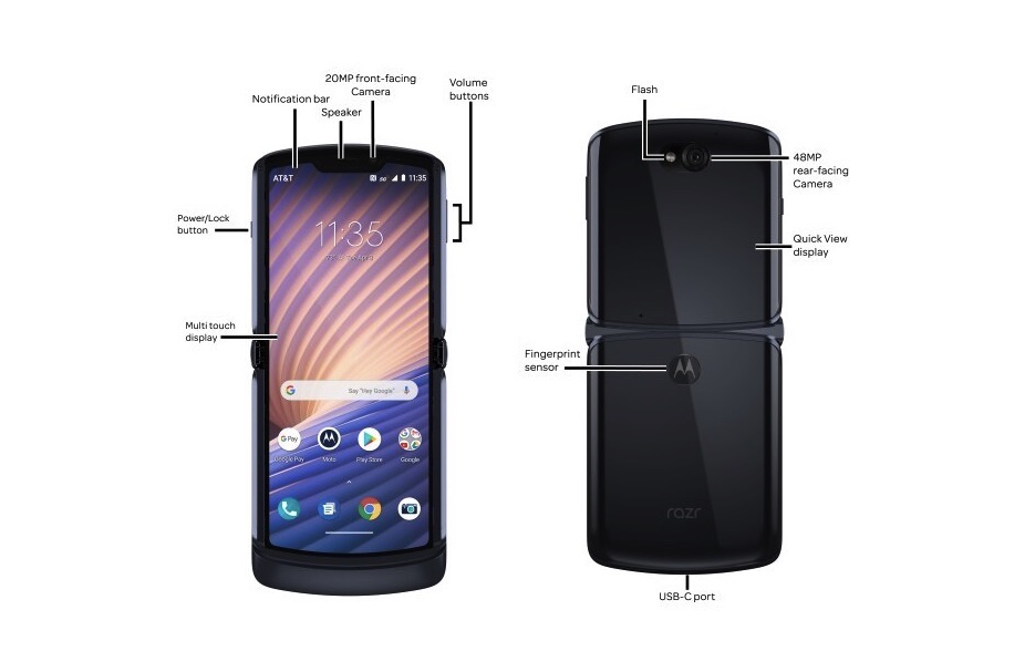 Motorola Razr 5G Phone Parts