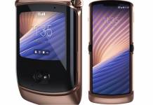 Motorola Razr 5G foldable blush gold