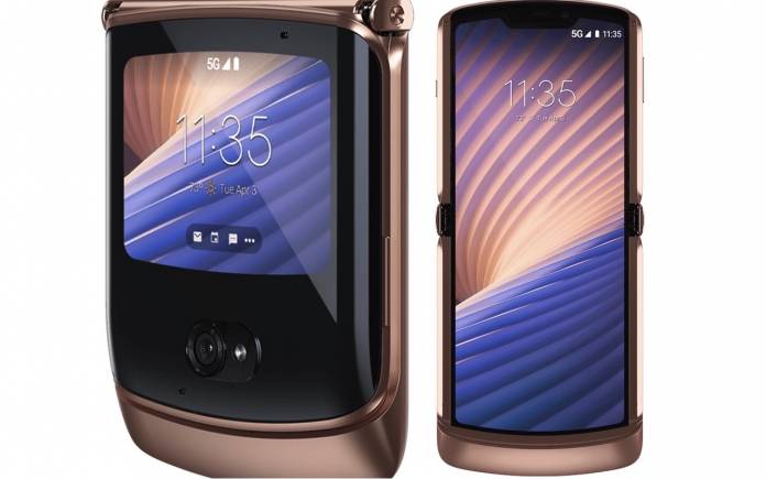 Motorola Razr 5G foldable blush gold