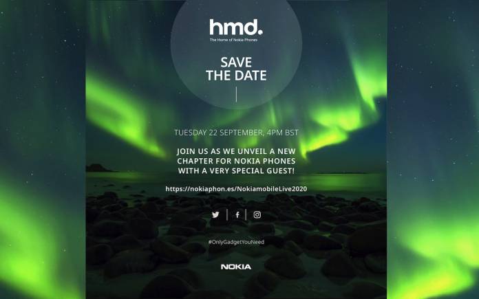 NOKIA HMD Global Save the Date September 22 2020