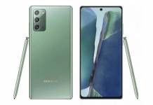 Samsung Galaxy Note 20 Mystic Green Color