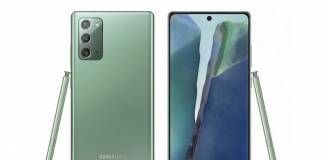 Samsung Galaxy Note 20 Mystic Green Color