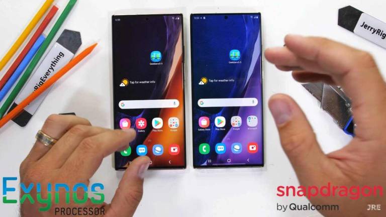 samsung note 20 ultra 5g snapdragon vs exynos
