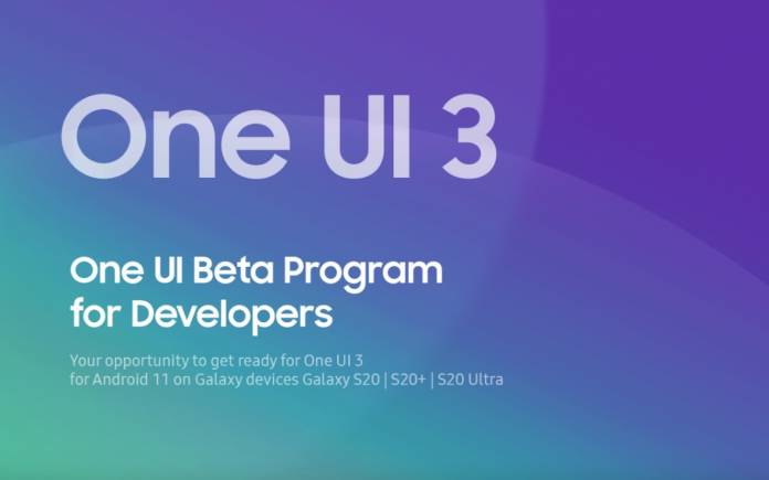 Samsung ONE UI 3 Beta Program for Developers