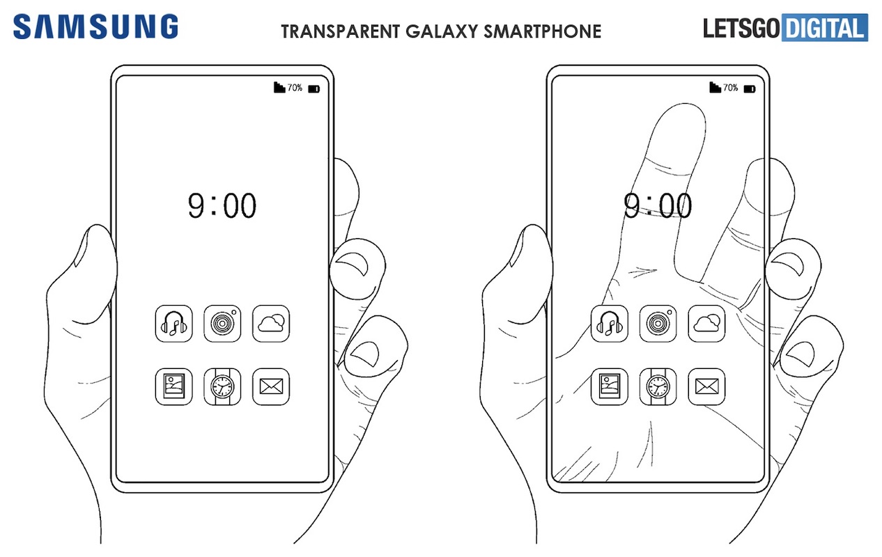Samsung Transparent Galaxy Smartphone Design
