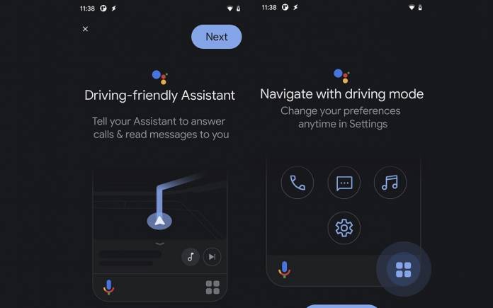 GOOGLE Assistant Driving Mode