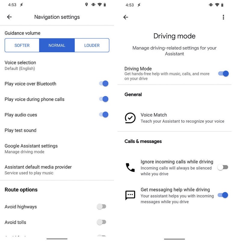 Google Assistant Driving Mode 2