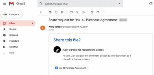 Google Drive from Gmail