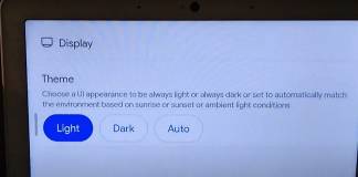 Google Nest Hub Max Dark Mode