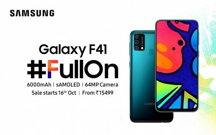 samsung galaxy f41 information