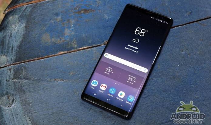 Samsung Galaxy Note 8 Android Update